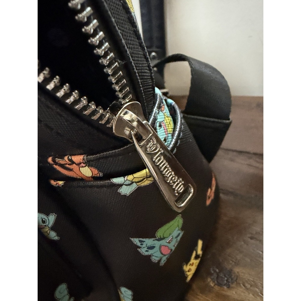Loungefly Pokémon Mini Backpack Pikachu Bulbasaur Charmander Squirtle READ - Picture 11 of 16